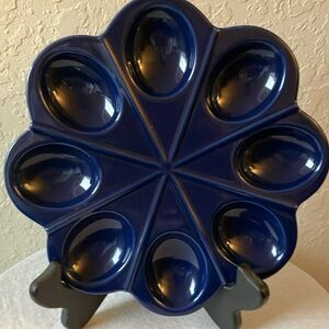 Kate Spade: Navy Blue Nolita Egg Plate/Platter